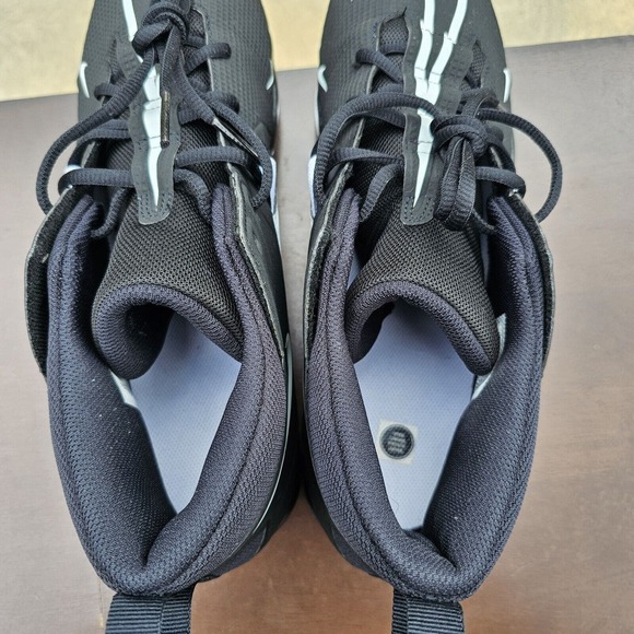 Mens Nike Alpha Menace 3 Shark Football Cleat Black CV0582-001 Fastflex Sz 12 - Picture 9 of 10